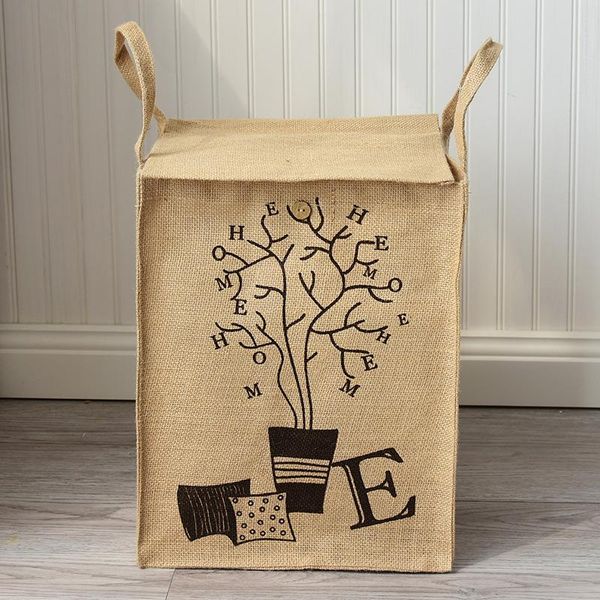 1pc jute laundry baskets dirty clothes sundries home premium storage bag container baskets organizer with cover
1pc jute laundry baskets dirty clothes sundries home premium storage bag container baskets organizer with cover