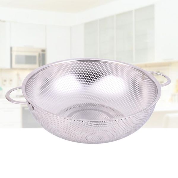 storage baskets stainless steel double handles fruit vegetables basket colander round rice strainer drain washing kitchen tool (22.5cm)
storage baskets stainless steel double handles fruit vegetables basket colander round rice strainer drain washing kitchen tool (22.5cm)