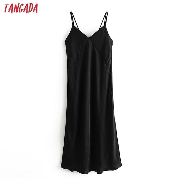 tangada fashion women silk look black dress backless sleeveless ladies vintage midi dress vestidos 3h244 210316, Black;gray
tangada fashion women silk look black dress backless sleeveless ladies vintage midi dress vestidos 3h244 210316, Black;gray
