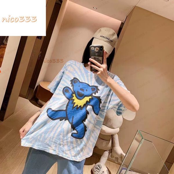 mens t shirt men s designer shirts summer 21ss tie-dye cartoon bear letter printing loose short-sleeved and women with the same couple size, White;black
mens t shirt men s designer shirts summer 21ss tie-dye cartoon bear letter printing loose short-sleeved and women with the same couple size, White;black