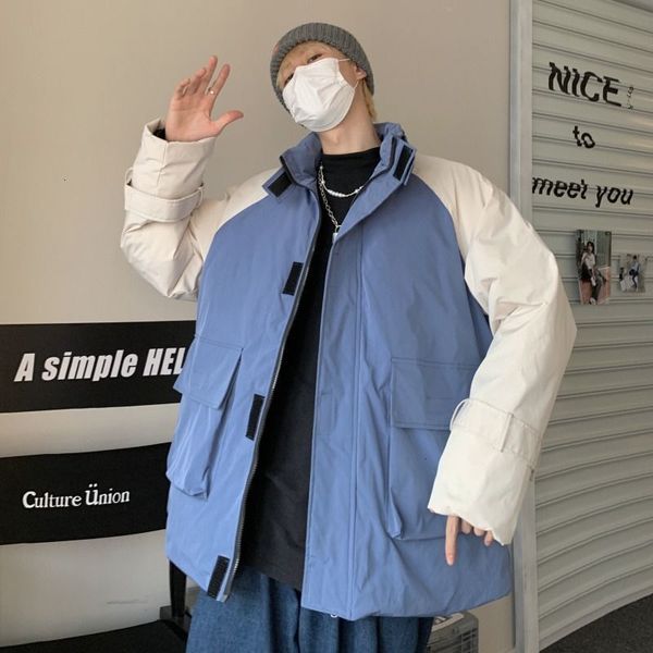 2021 winter thick jacket men's warm and fashion hit color casual stand-up collar parka men short coat mens clothes ioz0, Black
2021 winter thick jacket men's warm and fashion hit color casual stand-up collar parka men short coat mens clothes ioz0, Black