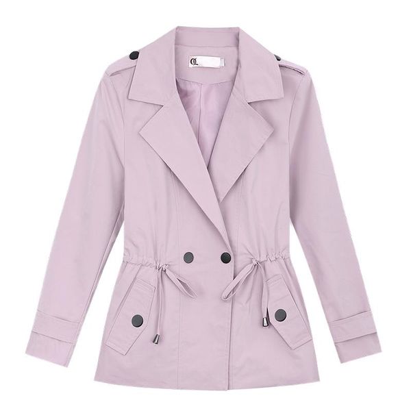women's trench coats fashion windbreaker women spring and autumn drawstring jacket casual solid color temperament, Tan;black
women's trench coats fashion windbreaker women spring and autumn drawstring jacket casual solid color temperament, Tan;black