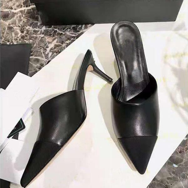 dress shoes genuine leather lambskin high heels slides women pumps size 35-40 diapositive tacchi alti hoge hakken dias, Black
dress shoes genuine leather lambskin high heels slides women pumps size 35-40 diapositive tacchi alti hoge hakken dias, Black