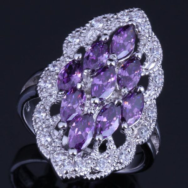 cluster rings terrific oval purple cubic zirconia white cz silver plated ring v0594, Golden;silver
cluster rings terrific oval purple cubic zirconia white cz silver plated ring v0594, Golden;silver