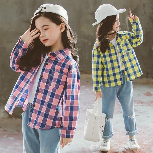 shirts teenage school girls blouses long sleeve plaid shirt cotton kids and for 12 years toddler clothes autumn, White;black
shirts teenage school girls blouses long sleeve plaid shirt cotton kids and for 12 years toddler clothes autumn, White;black