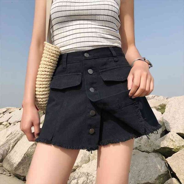 vintage aline jeans shorts skirt women chic korean summer student high waist wide leg shorts femme beach denim, White;black
vintage aline jeans shorts skirt women chic korean summer student high waist wide leg shorts femme beach denim, White;black