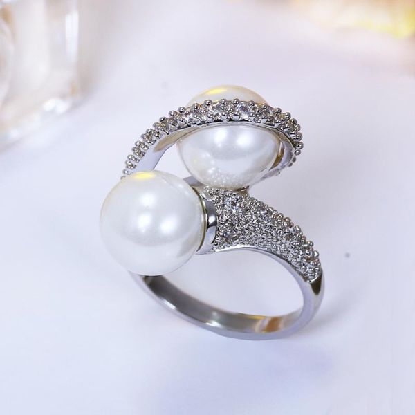 cluster rings elegant white handmade pearl for ladies crystal anel trendy finger ring women gift fashion statement jewelry, Golden;silver
cluster rings elegant white handmade pearl for ladies crystal anel trendy finger ring women gift fashion statement jewelry, Golden;silver