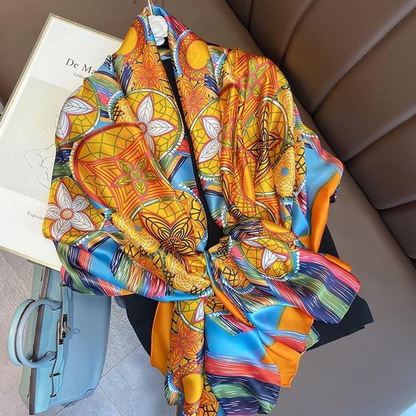 scarves 180x90cm silk scarf for women, bandana long, wrap shawl, hijab, silent, beach sarong, fashionable, 2021scarf shawl wholesale, Blue;gray
scarves 180x90cm silk scarf for women, bandana long, wrap shawl, hijab, silent, beach sarong, fashionable, 2021scarf shawl wholesale, Blue;gray