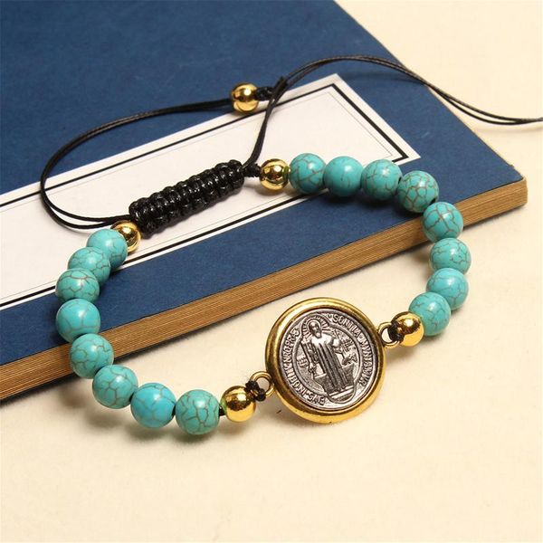 beaded, strands st benedict bracelet for women men stainless steel stone beaded handchain exorcism san benito nursia patron rosary medal, Black
beaded, strands st benedict bracelet for women men stainless steel stone beaded handchain exorcism san benito nursia patron rosary medal, Black