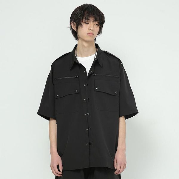 men's casual shirts s-6xl 2021 clothing gd hair stylist fashion summer work clothes ruffian shirt plus size costumes, White;black
men's casual shirts s-6xl 2021 clothing gd hair stylist fashion summer work clothes ruffian shirt plus size costumes, White;black