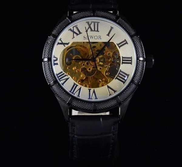sewor mechanical watch automatic movement watch leather strap men's casual fashion watch sew07-2, Slivery;brown
sewor mechanical watch automatic movement watch leather strap men's casual fashion watch sew07-2, Slivery;brown