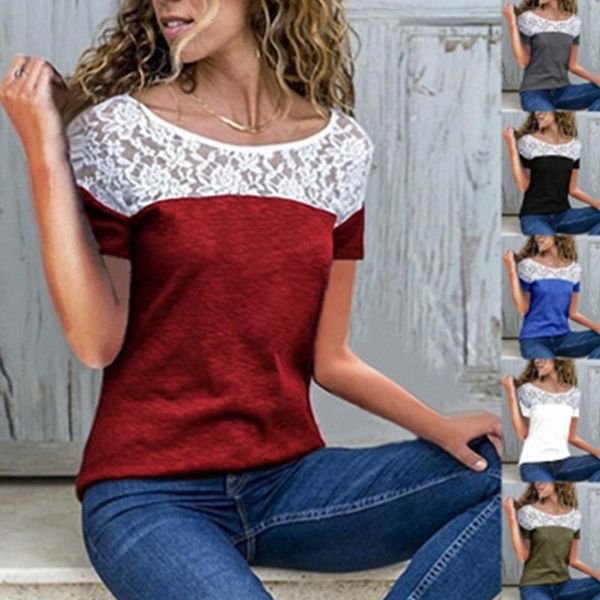 new plus size women's t-shirt short sleeve o-neck lace panel loose t-shirts female 2021 summer fashion korean t-shirt, White
new plus size women's t-shirt short sleeve o-neck lace panel loose t-shirts female 2021 summer fashion korean t-shirt, White
