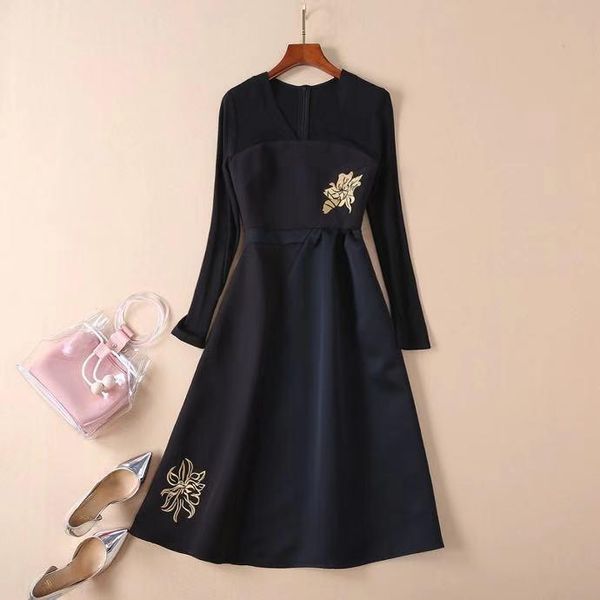 casual dresses wb11235 fashion women 2021 spring dress luxury european design party style, Black;gray
casual dresses wb11235 fashion women 2021 spring dress luxury european design party style, Black;gray