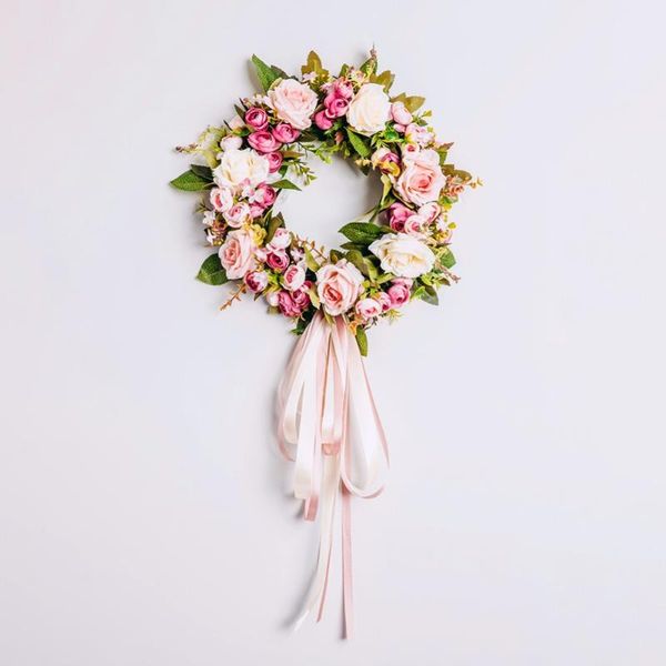 floral artificial rose wreath door hanging wall window decoration holiday festival wedding (40cm)
floral artificial rose wreath door hanging wall window decoration holiday festival wedding (40cm)