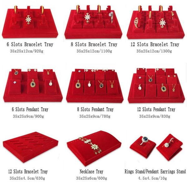 jewelry pouches, bags store luxury red velvet bangle ring display stand tray holder stud earring pendant necklace storage case, Pink;blue
jewelry pouches, bags store luxury red velvet bangle ring display stand tray holder stud earring pendant necklace storage case, Pink;blue