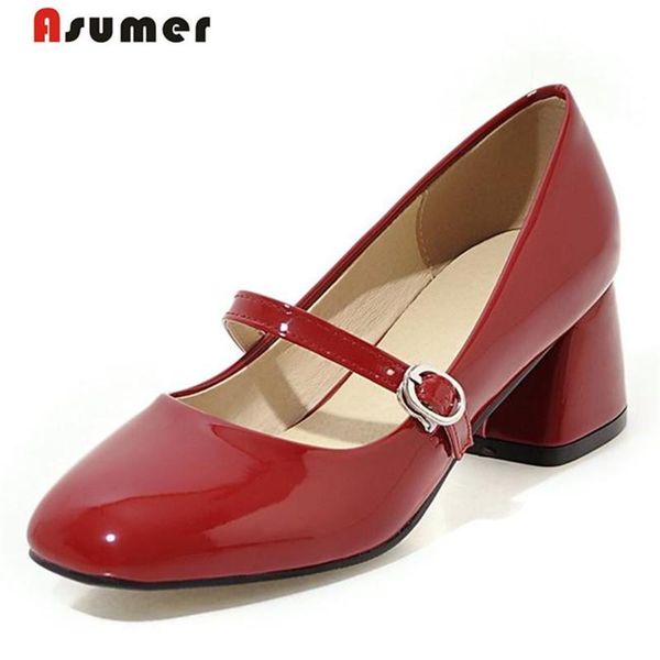 asumer 2021 mary janes shoes women patent leather pumps retro fashion high heels big size 33-43 shallow four seasons shoes, Black
asumer 2021 mary janes shoes women patent leather pumps retro fashion high heels big size 33-43 shallow four seasons shoes, Black