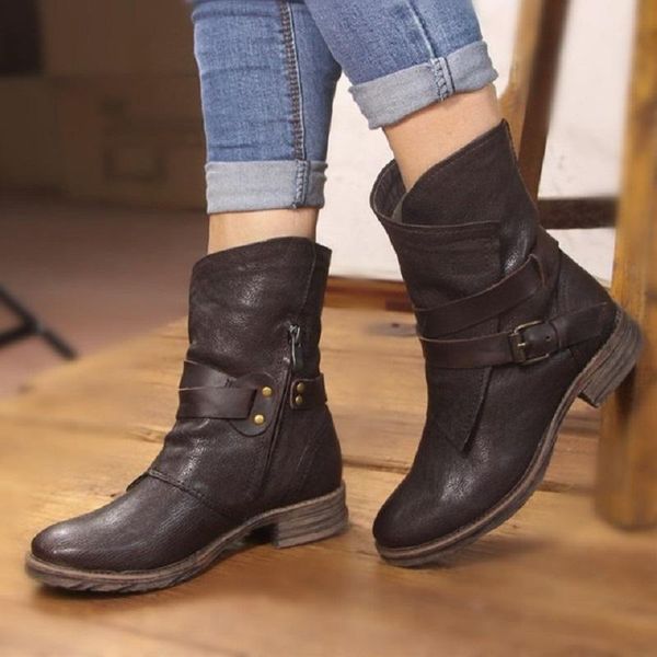 boots spring autumn retro women genuine leather buckle belt mid-calf equestrian ladies plush handmade half knight 20210306, Black
boots spring autumn retro women genuine leather buckle belt mid-calf equestrian ladies plush handmade half knight 20210306, Black
