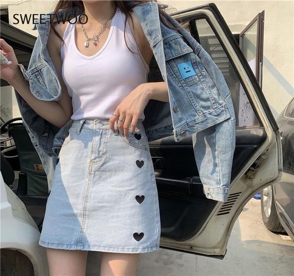 skirts women's skirt harajuku korean fashion love embroidered high waist mini denim plus size short gothic holiday ski, Black
skirts women's skirt harajuku korean fashion love embroidered high waist mini denim plus size short gothic holiday ski, Black