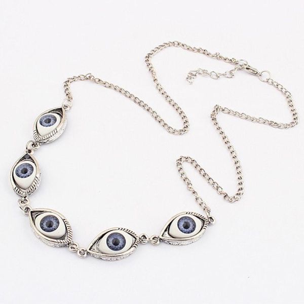 chokers vintage punk turkish devil evil eyes pendant necklace bff steampunk choker lucky gift for women witch gothic jewelry fashion, Golden;silver
chokers vintage punk turkish devil evil eyes pendant necklace bff steampunk choker lucky gift for women witch gothic jewelry fashion, Golden;silver