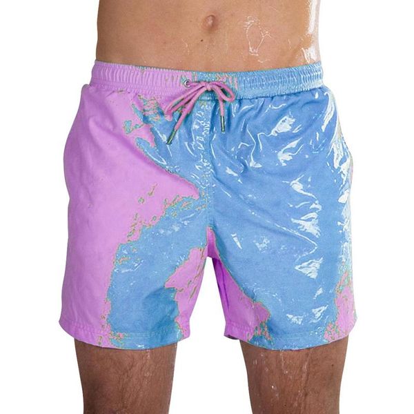 color-changing beach shorts men tie dye swimwear pants warm color discoloration swim surfing board men's, White;black
color-changing beach shorts men tie dye swimwear pants warm color discoloration swim surfing board men's, White;black