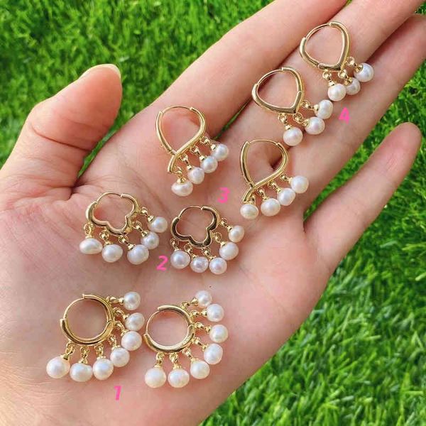 5pairs 2021 arrival handmade fresh water pearl piercing earring jewelry women pearl fashion gold color earrings, Golden
5pairs 2021 arrival handmade fresh water pearl piercing earring jewelry women pearl fashion gold color earrings, Golden