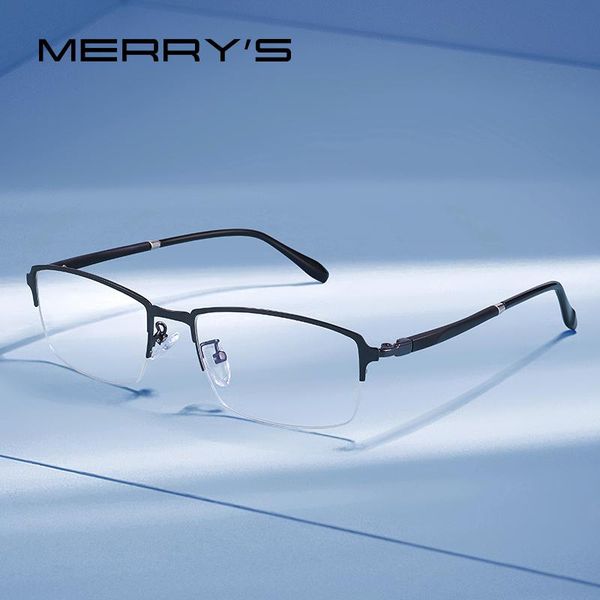fashion sunglasses frames merrys design men titanium alloy half glasses frame prescription eyeglasses tr90 legs business style optical s2306, Black
fashion sunglasses frames merrys design men titanium alloy half glasses frame prescription eyeglasses tr90 legs business style optical s2306, Black