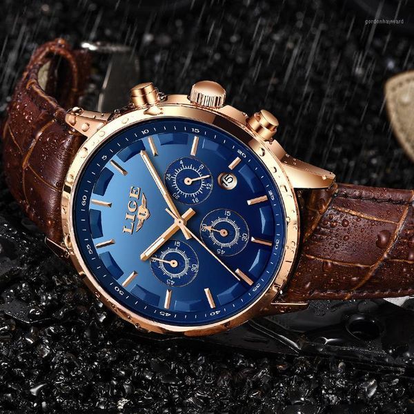 mens watches lige brand leather chronograph waterproof sport automatic date quartz watch for men relogio masculino wristwatches, Slivery;brown
mens watches lige brand leather chronograph waterproof sport automatic date quartz watch for men relogio masculino wristwatches, Slivery;brown