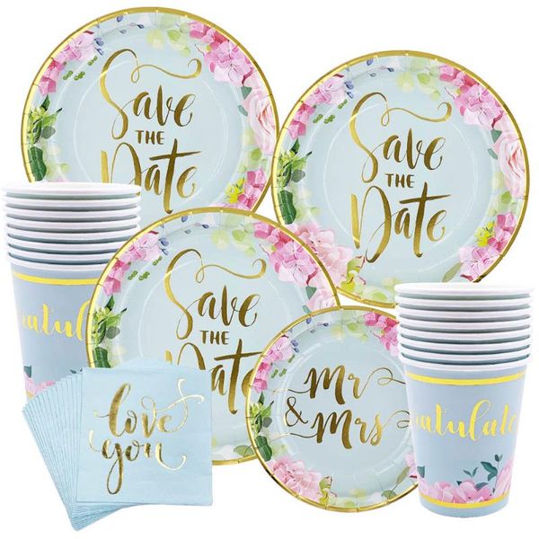 disposable dinnerware 16 people banquet tableware set bronzing floral paper plate cup knife fork spoon wedding party supplies
disposable dinnerware 16 people banquet tableware set bronzing floral paper plate cup knife fork spoon wedding party supplies