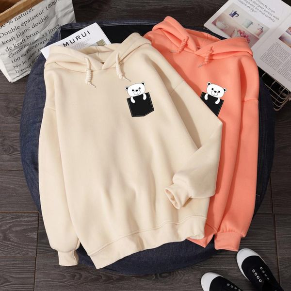 women's hoodies & sweatshirts cartoon bear plus velvet hooded winter fleece size loose couple pullover ropa mujer invierno 2021, Black
women's hoodies & sweatshirts cartoon bear plus velvet hooded winter fleece size loose couple pullover ropa mujer invierno 2021, Black