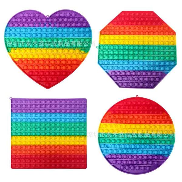 large 30 * 30 silicone rainbow decompression bubble music children's puzzle desktoy rat killing pioneer new model
large 30 * 30 silicone rainbow decompression bubble music children's puzzle desktoy rat killing pioneer new model