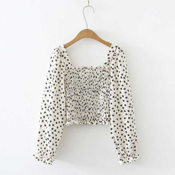 women's blouses & shirts square collar sweet long sleeves chiffon shirt blouse elegant polka dot puff sleeve for female 2021 spring, White
women's blouses & shirts square collar sweet long sleeves chiffon shirt blouse elegant polka dot puff sleeve for female 2021 spring, White