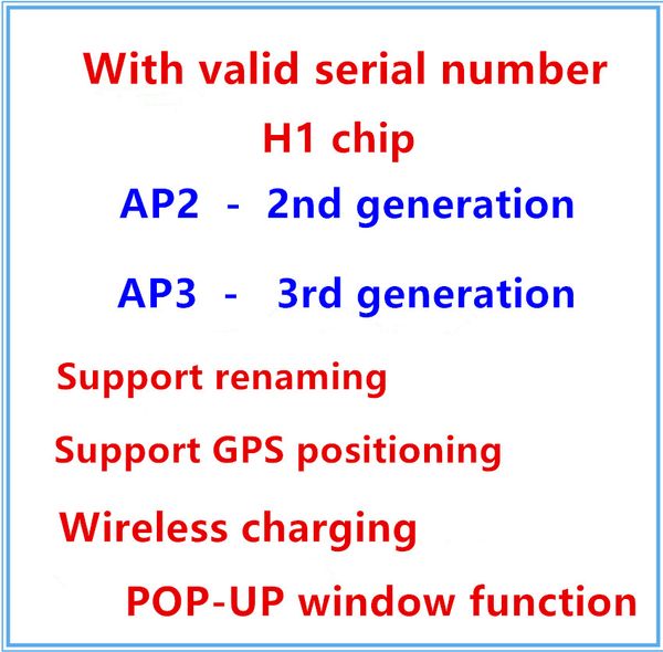 gps rename ap2 ap3 wireless bluetooth earbuds chip wireless charging case optical in-ear detection pods pk air 3 pro 2 gen 3 gen earphone
gps rename ap2 ap3 wireless bluetooth earbuds chip wireless charging case optical in-ear detection pods pk air 3 pro 2 gen 3 gen earphone