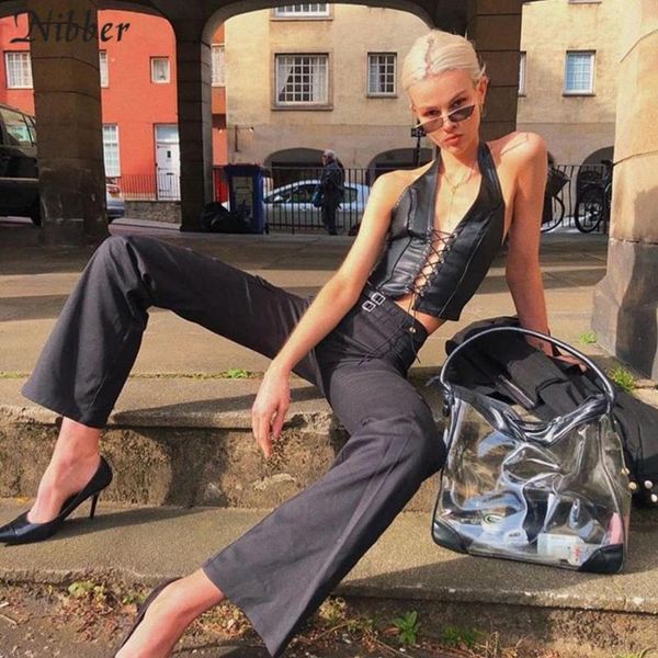 women's t-shirt 2021 fashion camisole vest summer stretch black leather punk soft slim women, White
women's t-shirt 2021 fashion camisole vest summer stretch black leather punk soft slim women, White