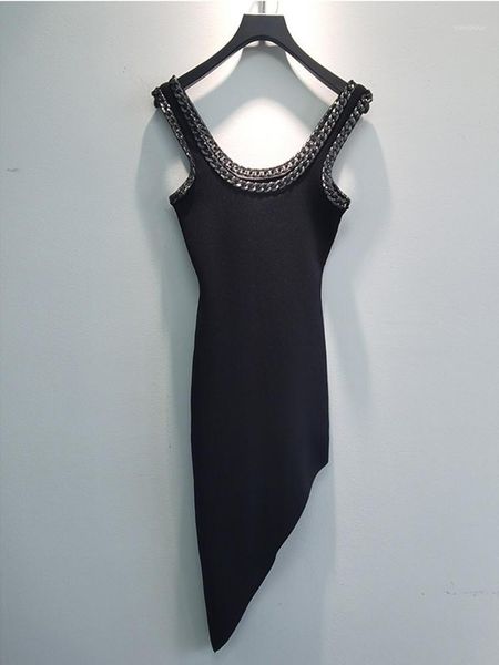 women's black sling dresses sleeveless irregular stretch chain v-neck dress casual, Black;gray
women's black sling dresses sleeveless irregular stretch chain v-neck dress casual, Black;gray