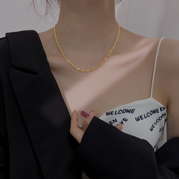 light luxury niche necklace new female clavicle short chain necklace deserve to act the role of the necklace, Silver
light luxury niche necklace new female clavicle short chain necklace deserve to act the role of the necklace, Silver