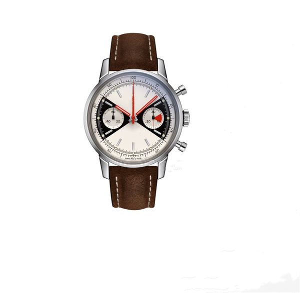 men's chronograph watch 7750 mechanical movement pot cover sapphire crystal mirror, with fine steel needle buckle brown frosted leather, Slivery;brown
men's chronograph watch 7750 mechanical movement pot cover sapphire crystal mirror, with fine steel needle buckle brown frosted leather, Slivery;brown