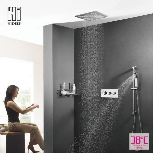 hideep ceiling bathroom shower faucet set thermostatic embedded box valve bath shower faucets rain mixers
hideep ceiling bathroom shower faucet set thermostatic embedded box valve bath shower faucets rain mixers
