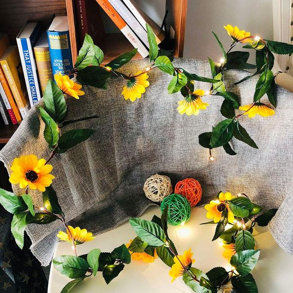 strings string lights led green vine sunflower fairy garland lamps feastival decoration home holiday light wedding room
strings string lights led green vine sunflower fairy garland lamps feastival decoration home holiday light wedding room