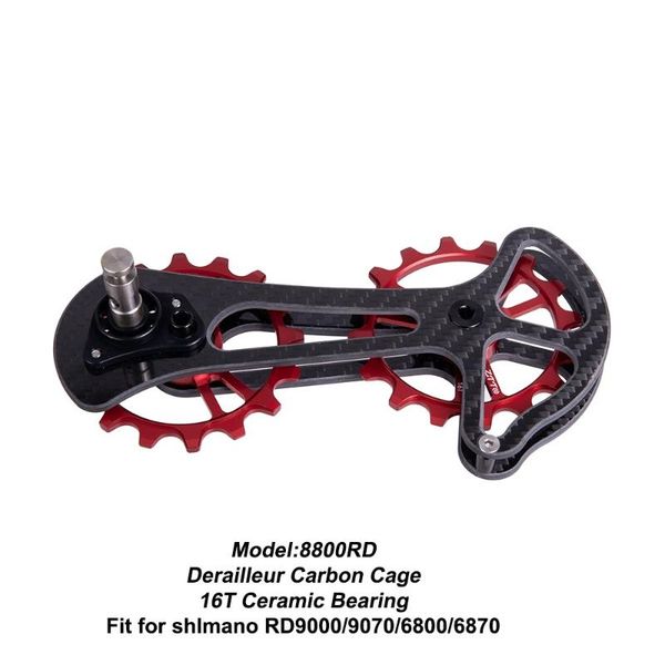 bike derailleurs road carbon fibre derailleur cage with 16t ceramic jockey wheel lower pulley for dura-ace r6800 6870 9000 9070
bike derailleurs road carbon fibre derailleur cage with 16t ceramic jockey wheel lower pulley for dura-ace r6800 6870 9000 9070