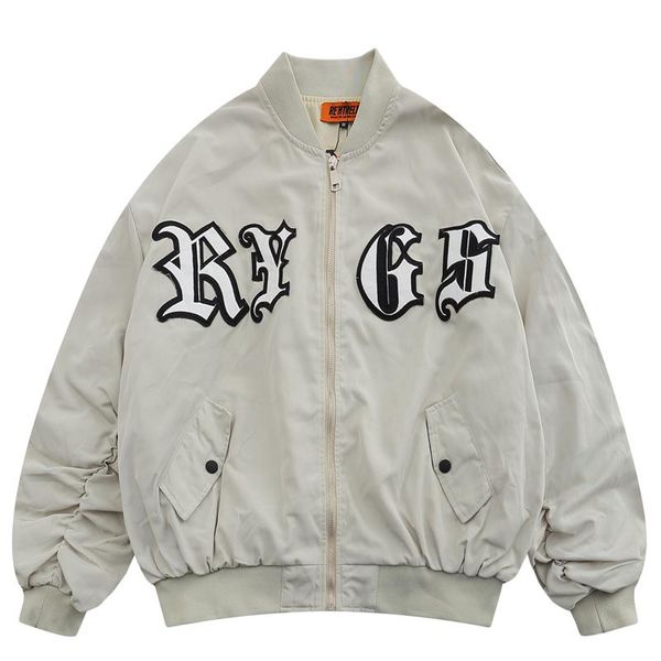 men's jackets oversized baseball jacket men letter embroidery bomber pilot vintage hip hop streetwear harajuku varsity fashion outwear, Black;brown
men's jackets oversized baseball jacket men letter embroidery bomber pilot vintage hip hop streetwear harajuku varsity fashion outwear, Black;brown