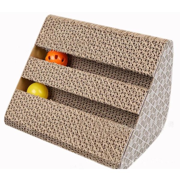 cat toys pet corrugated paper scratcher with catnip lounge handmade kitten scratching post interactive toy for training
cat toys pet corrugated paper scratcher with catnip lounge handmade kitten scratching post interactive toy for training