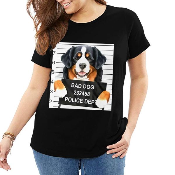 women's t-shirt short-sleeved animal00005bad dog big size, White
women's t-shirt short-sleeved animal00005bad dog big size, White