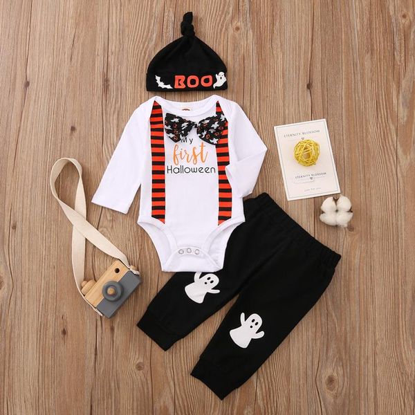 clothing sets infant baby boy girl suit halloween letter long sleeve romper+ cartoon pants+hat children autumn winter outfit 3pc set, White
clothing sets infant baby boy girl suit halloween letter long sleeve romper+ cartoon pants+hat children autumn winter outfit 3pc set, White