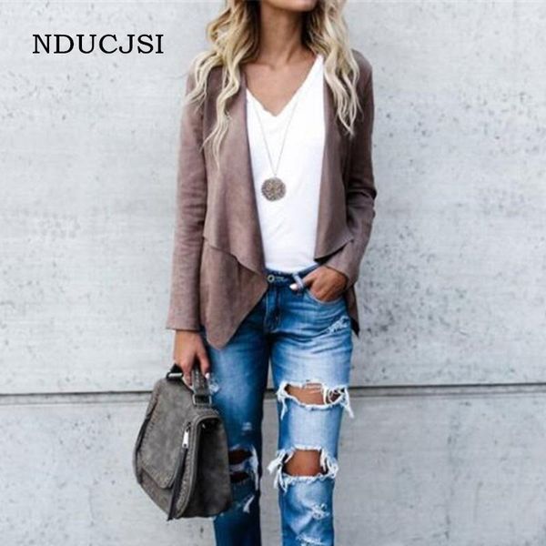 women's jackets nducjsi open stitch outerwear coats spring fashion imitation faux suede short autumn turn-down collar long sleeve s-xxl, Black;brown
women's jackets nducjsi open stitch outerwear coats spring fashion imitation faux suede short autumn turn-down collar long sleeve s-xxl, Black;brown