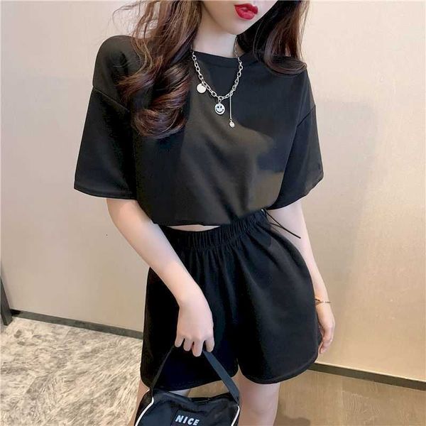women's t-shirt suits casual sports suit loose large size short sleeve pure color pants two piece sets fashion sportswear xu7v, White
women's t-shirt suits casual sports suit loose large size short sleeve pure color pants two piece sets fashion sportswear xu7v, White