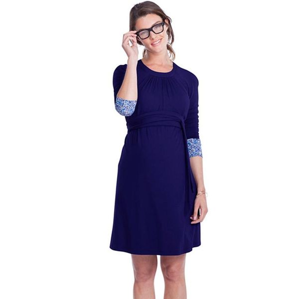 maternity dresses 3/4 sleeved lycra with adjustable sash pregnant women clothes knee length working mommy's office vestidos, White
maternity dresses 3/4 sleeved lycra with adjustable sash pregnant women clothes knee length working mommy's office vestidos, White