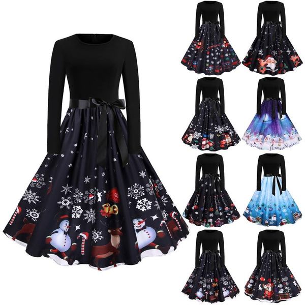 casual dresses christmas dress women winter printed big swing black 2022 vintage long sleeve plus size female xmas party robe, Black;gray
casual dresses christmas dress women winter printed big swing black 2022 vintage long sleeve plus size female xmas party robe, Black;gray