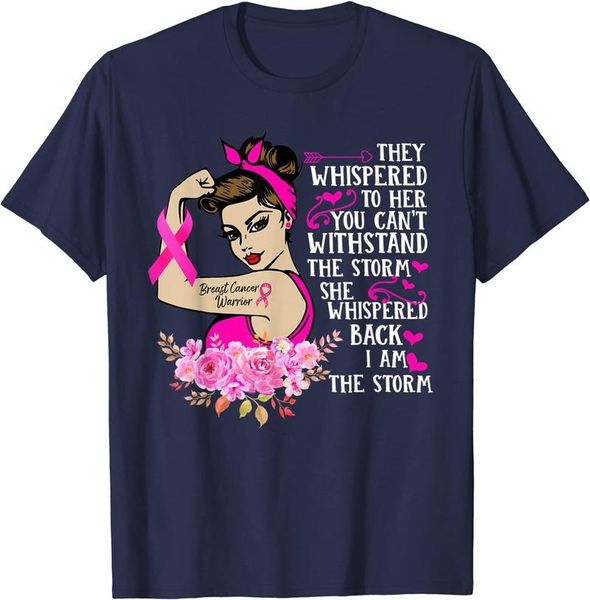 women's t-shirt i' the storm strong women breast cancer warrior pink ribbon short sleeve cotton polyester t shirts female camiset, White
women's t-shirt i' the storm strong women breast cancer warrior pink ribbon short sleeve cotton polyester t shirts female camiset, White