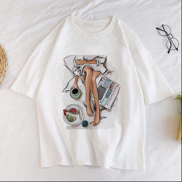 graphic cartoon korean 2021 new womens t shirt sitting on the car t shirt female printing girl harajuku fashion t shirt, White
graphic cartoon korean 2021 new womens t shirt sitting on the car t shirt female printing girl harajuku fashion t shirt, White