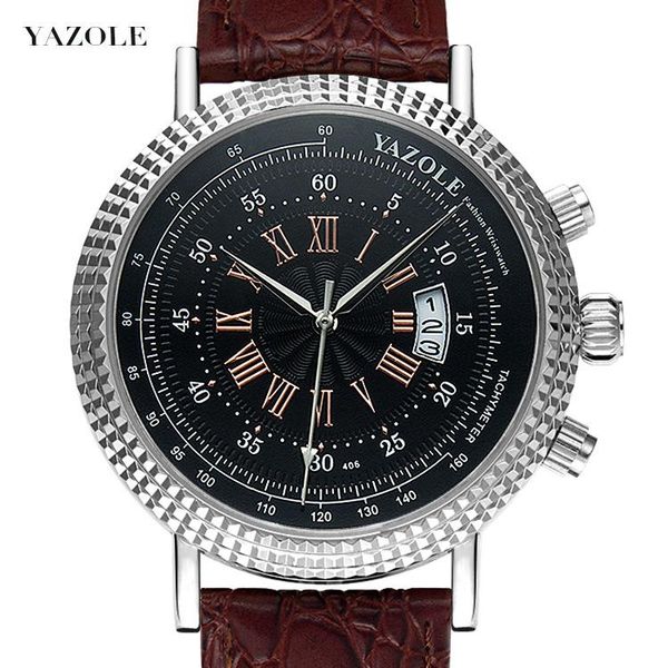 wristwatches yazole waterproof quartz watch high-end men's business hand casual calendar clock relogio masculino, Slivery;brown
wristwatches yazole waterproof quartz watch high-end men's business hand casual calendar clock relogio masculino, Slivery;brown